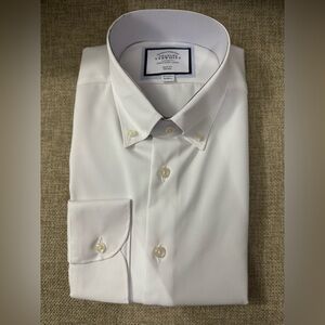 (NWT) Charles Tyrwhitt White Dress Shirt